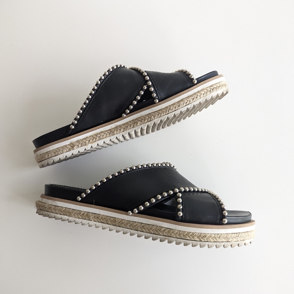 Zara Studded Slides / Sandals Size 36 - Picture 6 of 12